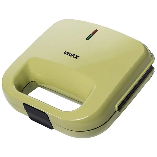 VIVAX Sandwich maker Vivax TS-7504G, 750 W, Placi neaderente, Termostat, Verde