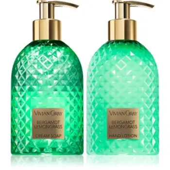 Vivian Gray Gemstone Bergamot & Lemongrass set cadou de maini