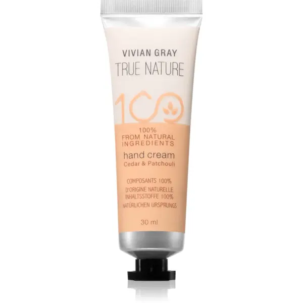 Vivian Gray True Nature Cedar & Patchouli crema de maini hidratanta 30 ml