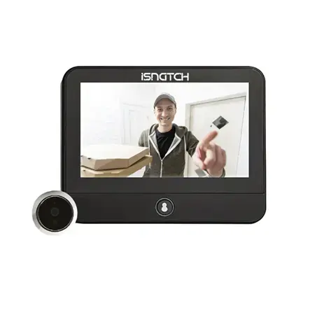 Vizor Smart iSnatch K-67688470, Monitor 4.3inch, Wi-Fi 2.4G, CMOS 3MP, Camera 2K 2048x1080p, Audio bidirectional (Negru)