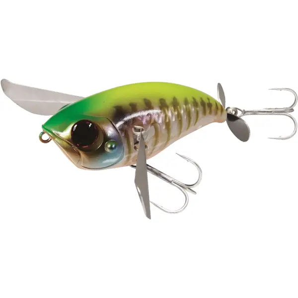 Vobler Pompadour 7.9cm 22g IS Chartreuse Back Gill Bone