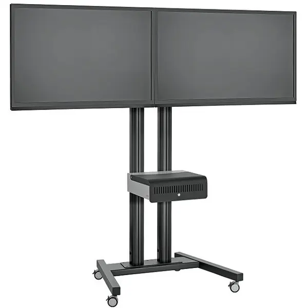 VOGEL`S Stand TV mobil Vogels pentru podea SidebySide (Negru sau Gri)