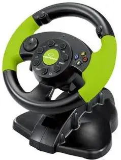 Volan cu pedale ESPERANZA High Octane EG104 (PC, PS3) (Negru/Verde)