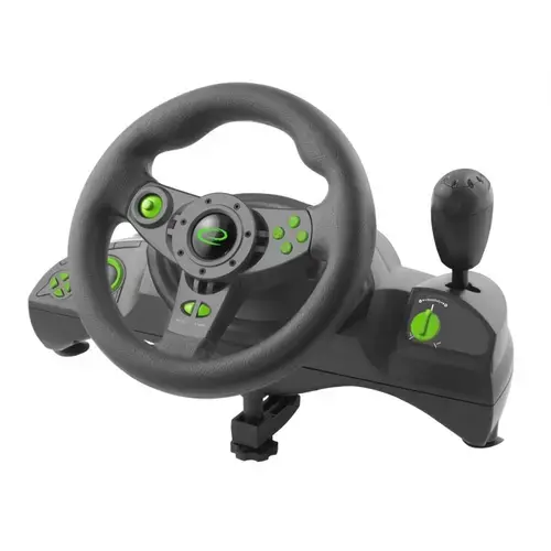 Volan de curse Esperanza Nitro Gamer, PC, PS3, Negru