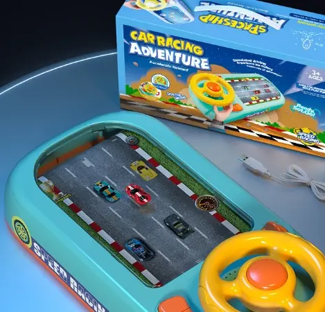 Volan interactiv Simulator cu volan pentru copii cu sunete si lumini