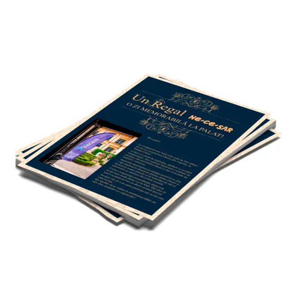 Volantă A4 – tipar 2 culori față (Pantone), hârtie preprint 80 g/mp Volantă A4 – tipar 2 culori față (Pantone), hârtie preprint 80 g/mp