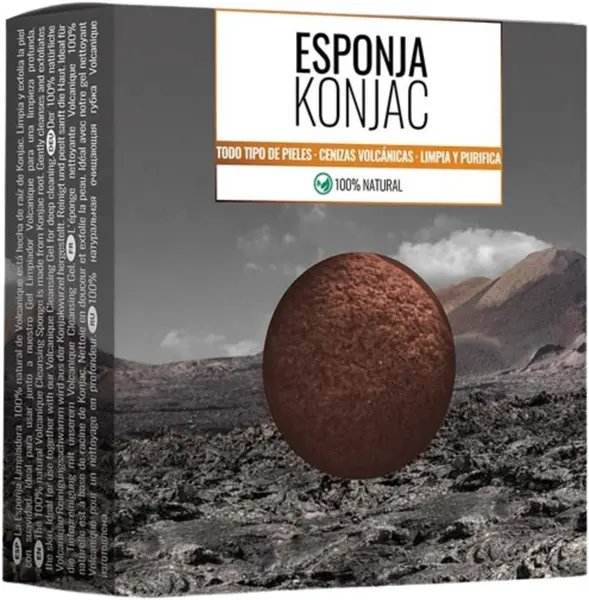 Volcanique Burete natural Konjac pentru exfolierea feței și corpului
