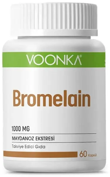 Voonka Bromelain, 1000 mg, 60 capsule