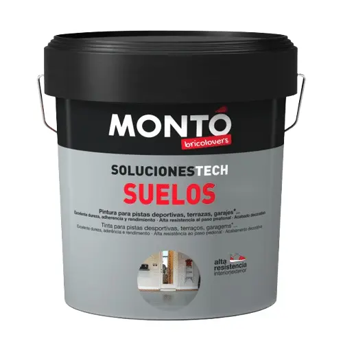 Vopsea acrilica PREMIUM pentru GARAJ, ideala pentru Ciment, Beton, Terenuri Sportive, GRI, Monto, 4L - 4L