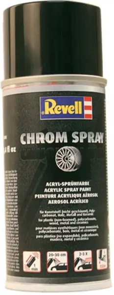 Vopsea acrilică Revell - Pulverizați Chrome (150 ml)