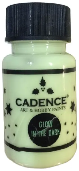 Vopsea acrilică strălucitoare în întuneric Cadence - Naturel Green 578, 50 ml