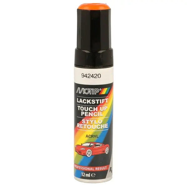 Vopsea auto MOTIP KOMPAKT CAR PAINT orange high gloss 12 ml 942420