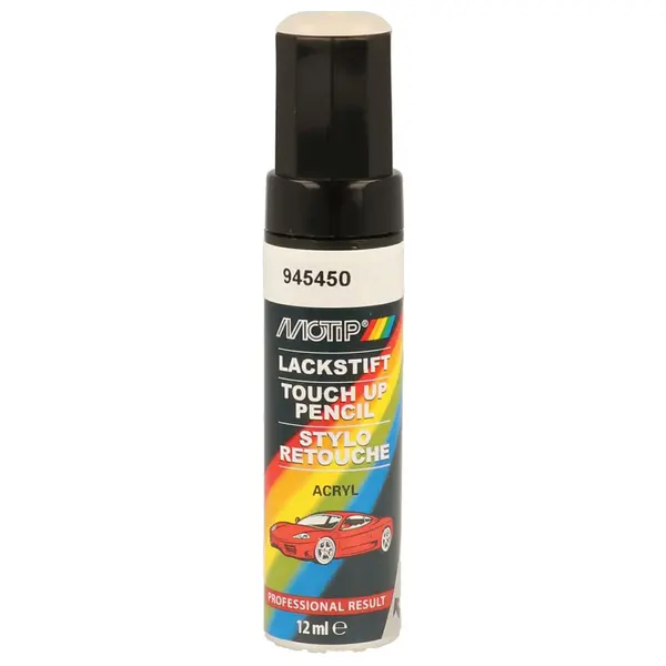 Vopsea auto MOTIP KOMPAKT CAR PAINT white high gloss 12 ml 945450