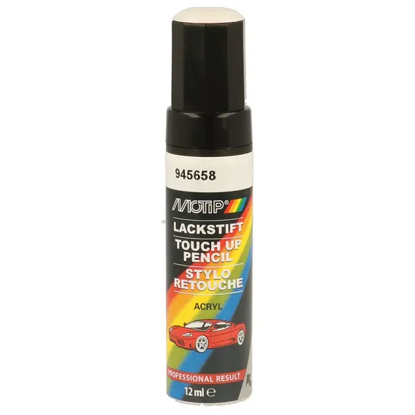 Vopsea auto MOTIP KOMPAKT CAR PAINT white high gloss 12 ml 945658