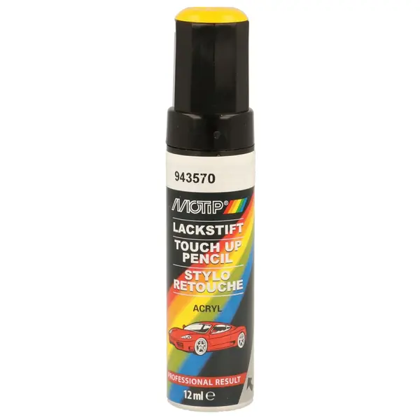 Vopsea auto MOTIP KOMPAKT CAR PAINT yellow high gloss 12 ml 943570