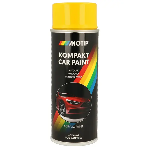 Vopsea auto MOTIP KOMPAKT CAR PAINT yellow high gloss 400 ml 43570