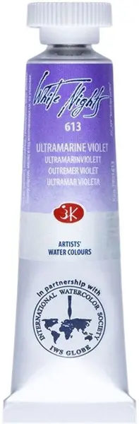 Vopsea de acuarelă Paleta Neva Leningrad, Nopțile albe - 613, Ultramarin violet, 10 ml