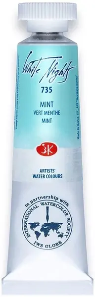 Vopsea de acuarelă Paleta Nevskaya Leningrad, Nopti albe - 735, Menta, 10 ml