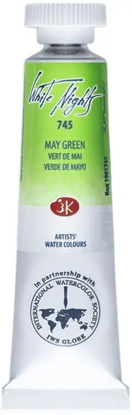 Vopsea de acuarelă Paleta Nevskaya Leningrad Nopti albe - 745, Verde de mai, 10 ml
