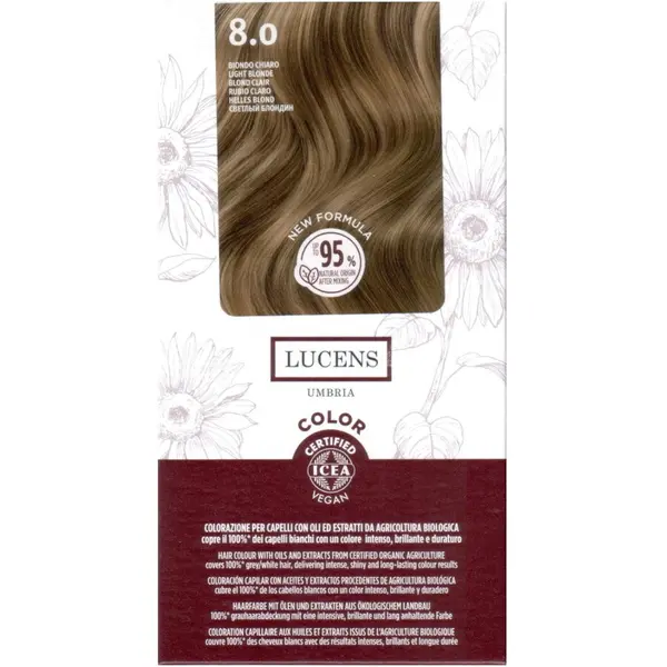 Vopsea de Par fara Amoniac Blond Deschis 8.0 50ml