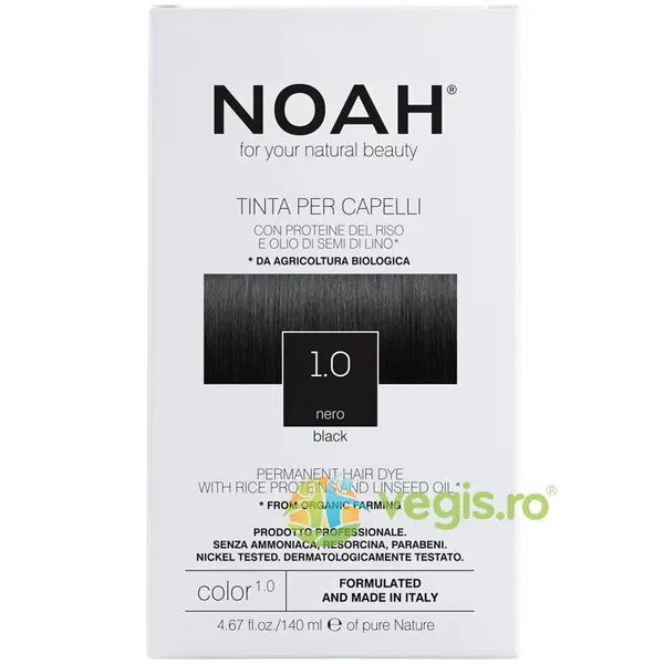 Vopsea de Par fara Amoniac - Negru (1.0) 140ml