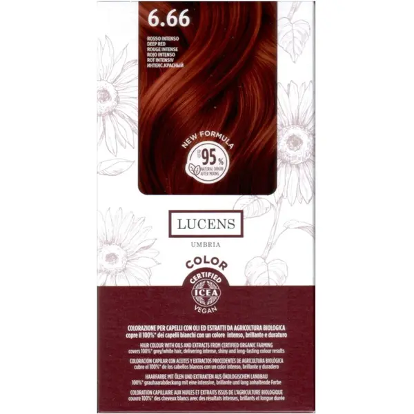 Vopsea de Par fara Amoniac Rosu Intens 6.66 50ml