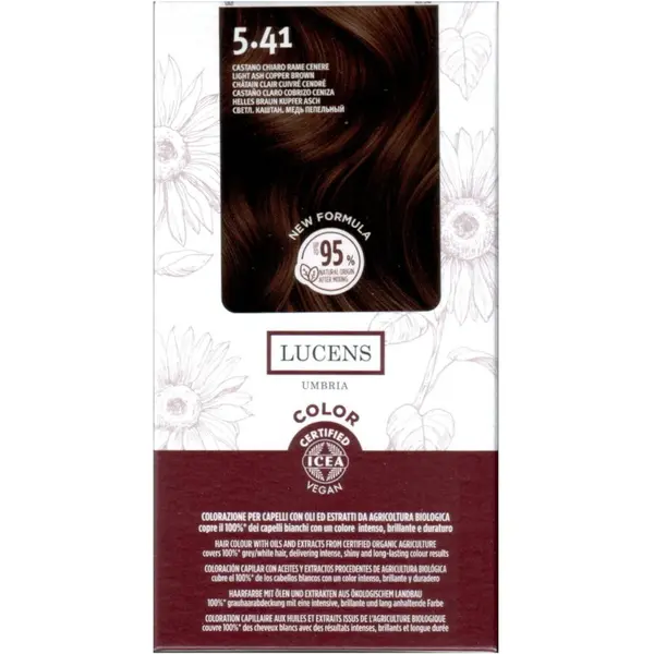 Vopsea de Par fara Amoniac Saten Deschis Aramiu Cenusiu 5.41 50ml