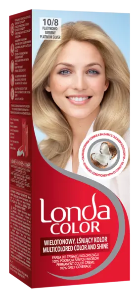 Vopsea de par permanenta 10/8 Platinum Silver, 110ml, Londa