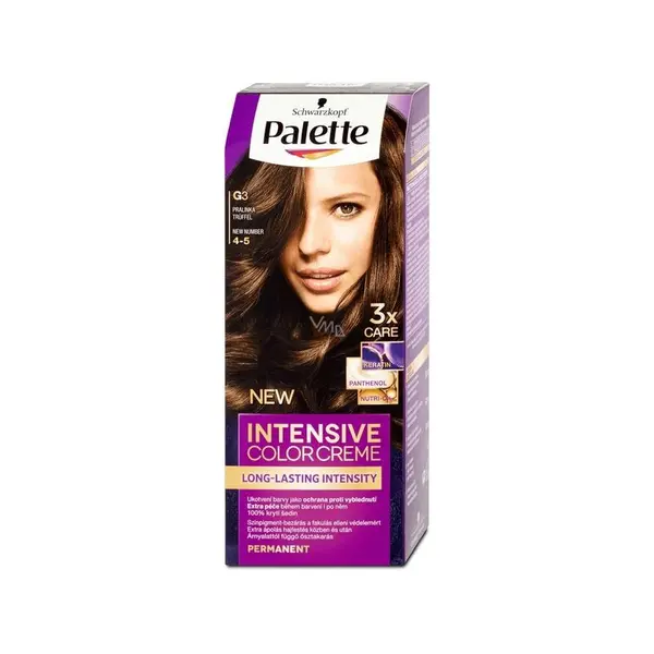 Vopsea de păr permanentă Palette Intensive cremă Volum N7 (8-0) Blond deschis