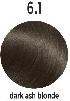 Vopsea de par Profesionala ELEMENT 6.1, 100 Ml, Dark Ash Blonde