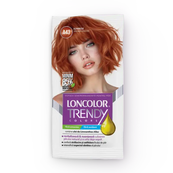 Vopsea de par semi-permanenta Trendy Colors A43, 50ml, Loncolor