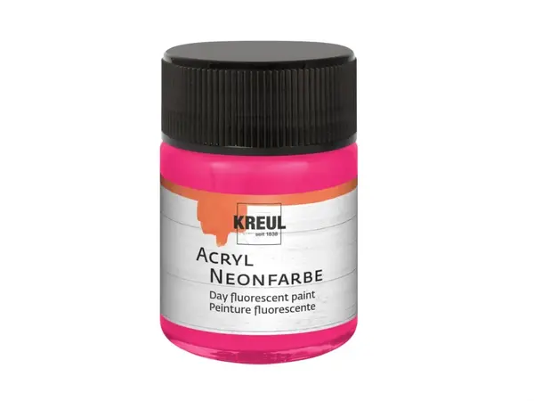 Vopsea Kreul Acrylic Day fluorescenta Neon, 50 ml, 3 culori