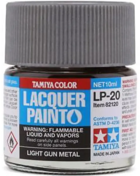 Vopsea lac acrilic Tamiya - Light Gun Metal LP-20 (10ml)(TAM82120)