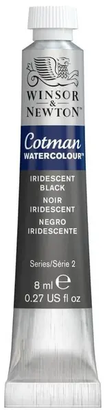 Vopsea pentru acuarelă Winsor & Newton Cotman - Pearl Black, 8 ml