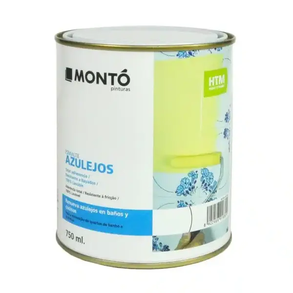 Vopsea pentru Faianță pe baza de poliuretan – Rezistență Maximă & Aderență Perfectă, Monto, 750 ml - 750ml - Rosu Cires