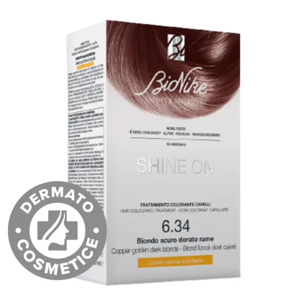 Vopsea pentru par Nr. 6.34 Coper Golden Dark Blonde Shine On, 1 bucata, Bionike