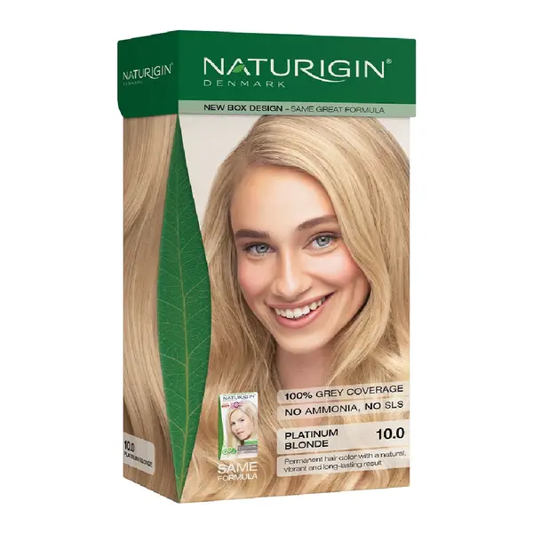 Vopsea pentru par nuanta 10.0 Blond platinat, 115ml, Naturigin