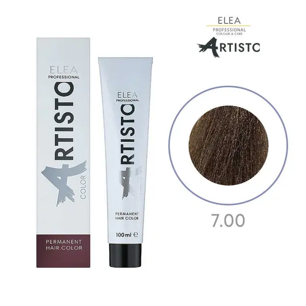 Vopsea permanenta pentru par Elea Professional Artisto Color, 7/00 Castaniu natural extra, 100 ml