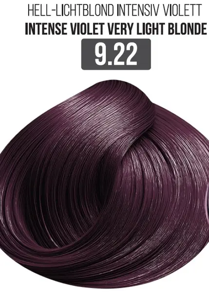 Vopsea Profesionala Cu Amoniac Redus EVOQUE Milk Therapy 100 ml - 9.22 Intense Violet Very Light Blonde - Cu Tehnologie Lipid Micro Emulsion