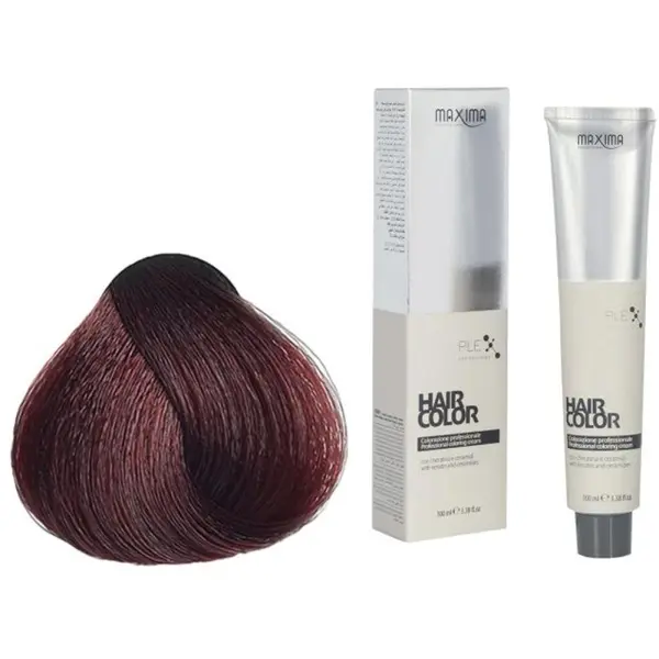 Vopsea Profesionala de Par Maxima, 5.6 Saten Roscat deschis, 100 Ml