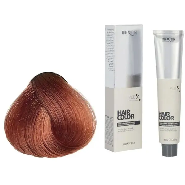 Vopsea Profesionala de Par Maxima, 7.46 Blond Aramiu Roscat, 100 Ml