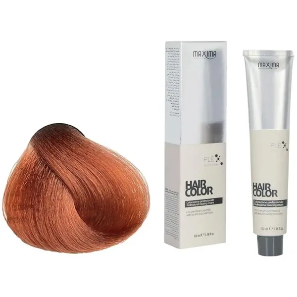 Vopsea Profesionala de Par Maxima, 8.44 Blond Aramiu deschis Intens, 100 Ml