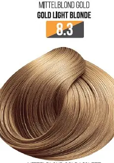 Vopsea Profesionala Fara Amoniac EVOQUE USA, Nuanta 8.3 GOLD LIGHT BLONDE - Cu Ulei de Argan si 12 Aminoacizi, 100 ml - Evoque