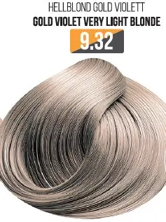 Vopsea Profesionala Fara Amoniac EVOQUE USA, Nuanta 9.32 GOLD VIOLET VERY LIGHT BLONDE - Cu Ulei de Argan si 12 Aminoacizi, 100 ml - Evoque