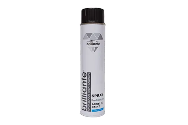 Vopsea spray acrilica NEGRU LUCIOS RAL 9005 BRILLIANTE 600ml