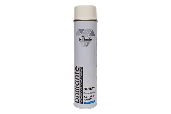 Vopsea spray alb pur lucios RAL 9010 Brilliante 600ml