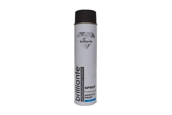 Vopsea spray negru mat RAL 9005 Brilliante 600ml