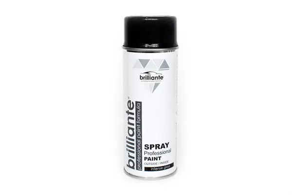 Vopsea spray negru trafic lucios RAL 9017 BRILLIANTE 400ml