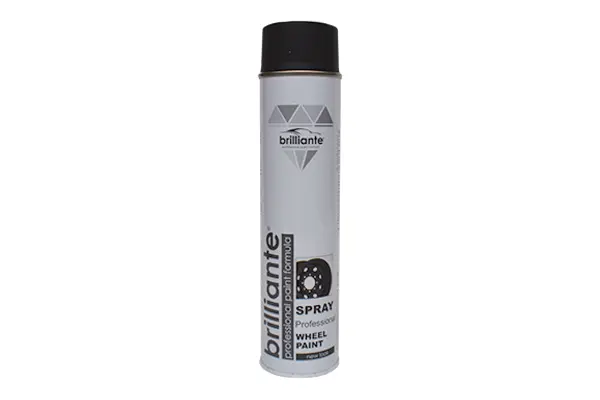Vopsea spray pentru jante negru mat Brilliante 600ml
