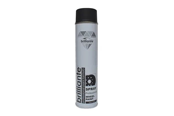 Vopsea spray pentru jante negru satin Brilliante 600ml